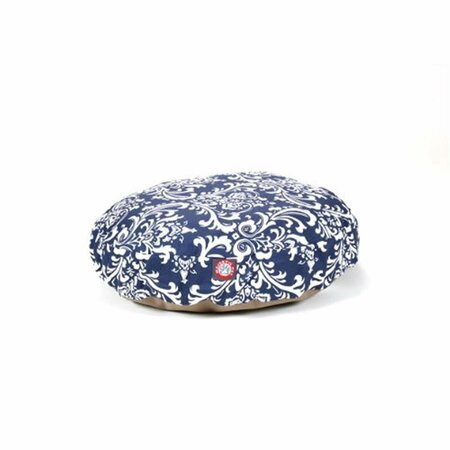 RIVER SOAP CO MajesticPet  30 in. French Quarter Round Pet Bed, Navy Blue - Small MA331158